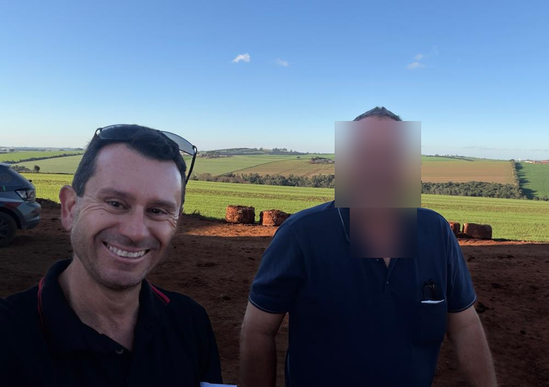 Pablo Ribeiro em visita técnica de obra