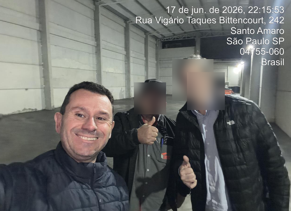 Pablo Ribeiro em visita técnica de obra industrial