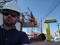 Pablo Ribeiro em visita técnica de obra