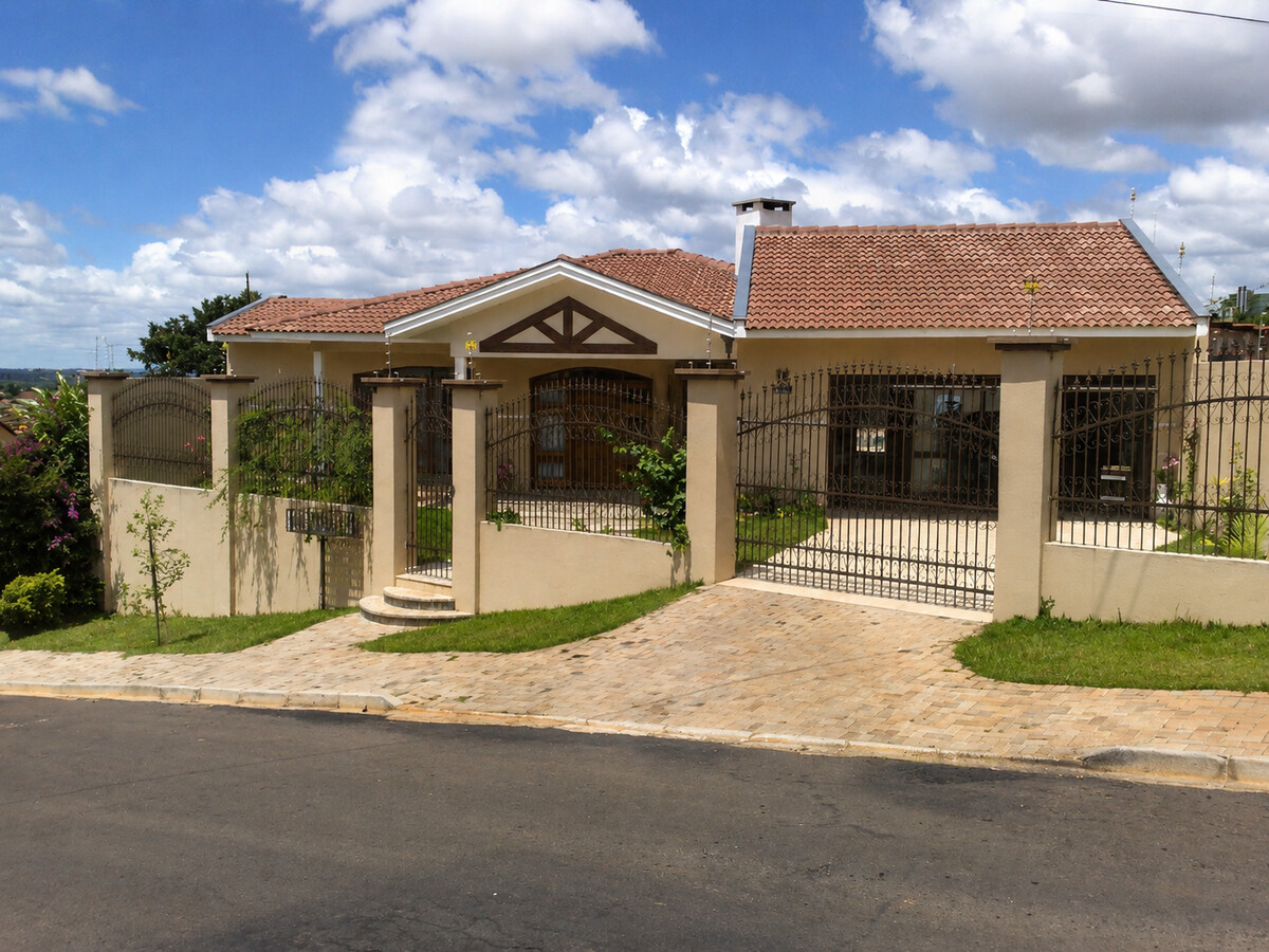 Construções residenciais e comerciais